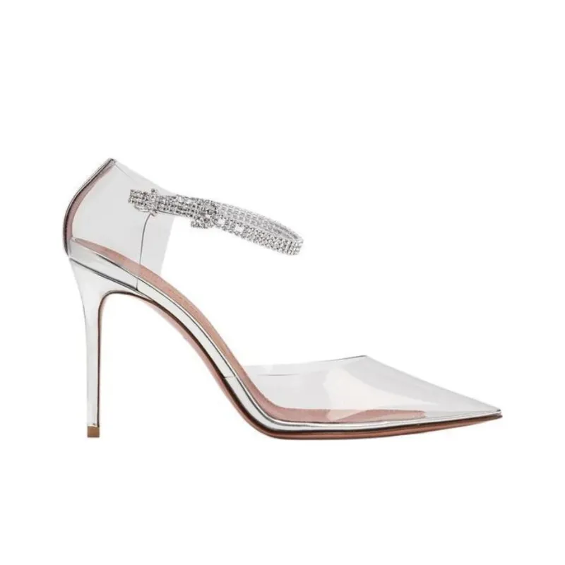 AMINA MUADDI Iman 105mm Leather Sandals-1