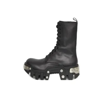 Balenciaga Bulldozer Ankle Boots Men's Black