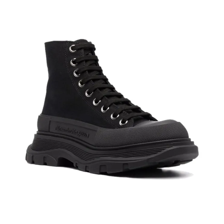 Alexander McQueen Tread Slick Lace Up Boot Black Women's-2
