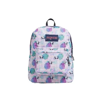 JanSport Polyester Backpack Medium Size Unisex White Panda