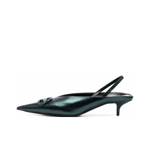 Balenciaga Knife Casual Single Shoes Women's Green