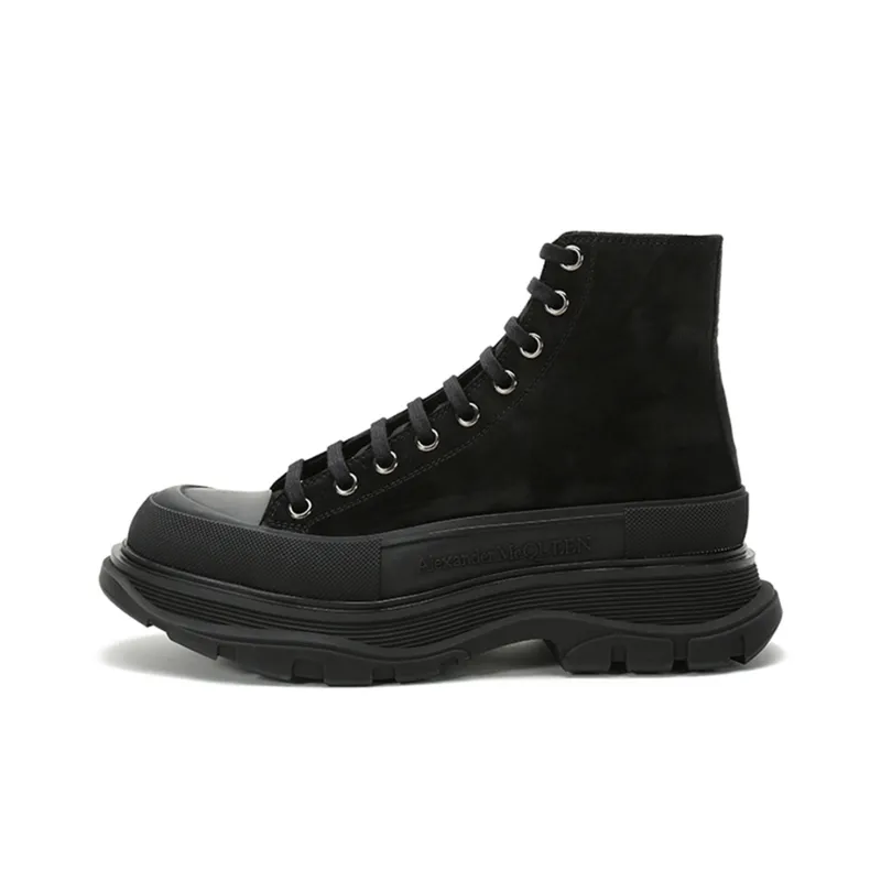 Alexander McQueen Tread Slick Boot Triple Black-0