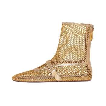 Alaia Ankle Boots Women's Gold