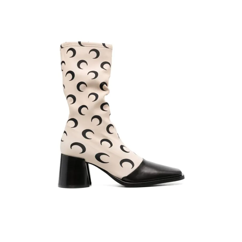 marine serre Regenerated All Over Moon Jersey Boots-1