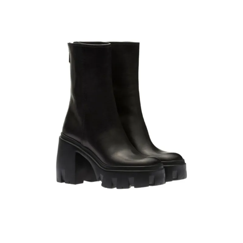 MIU MIU Platform Leather Boots-2