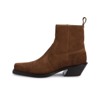 OFF-WHITE Cowboy Suede Ankle Boots