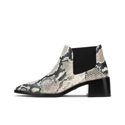 Stuart Weitzman/SW Ankle Boots 5cm Women's Black White