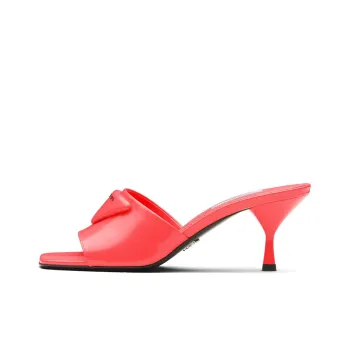 PRADA Slim Heel Slide Slippers 7cm Women's Pink