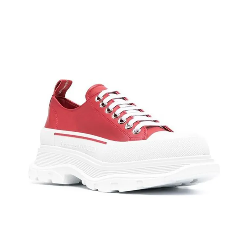 Alexander McQueen Tread Slick Sneakers 'Red White'-2