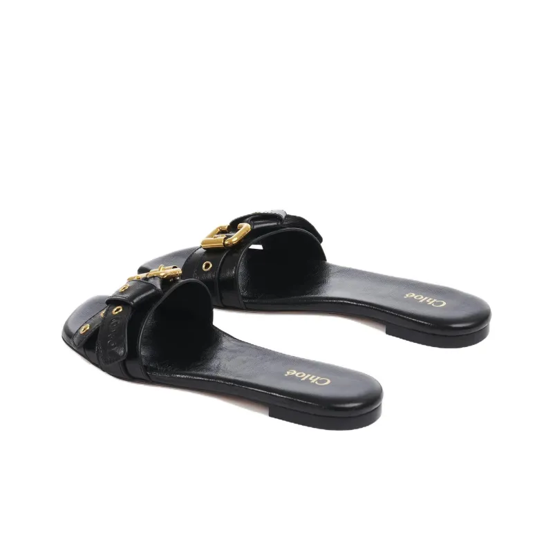 Chloé Mae Knot Detailed Slides Women's-3