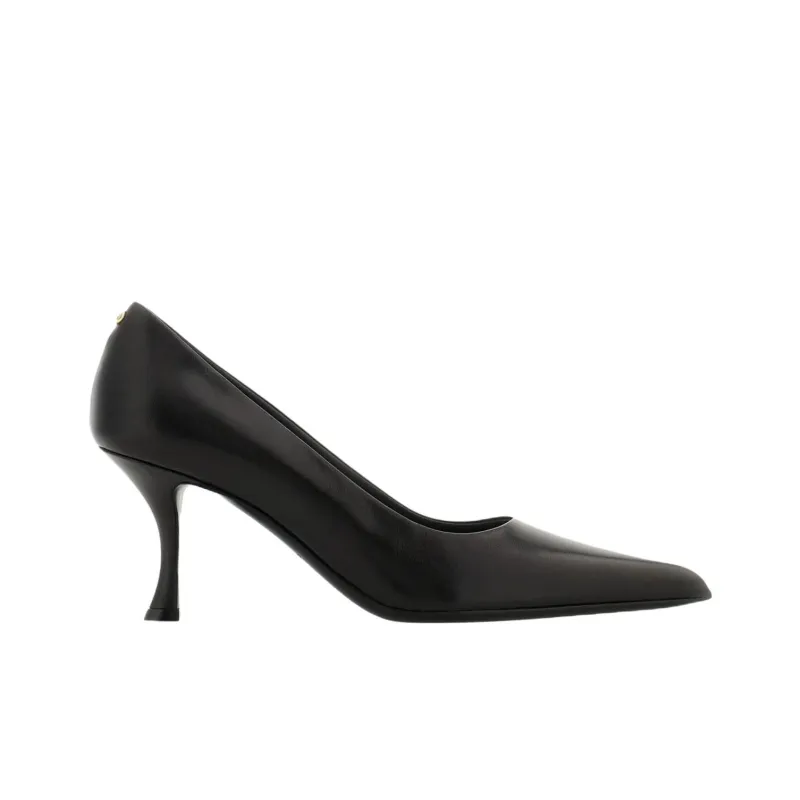 FERRAGAMO Décolleté Irregular Heel High Heels 7cm Women's Black-1