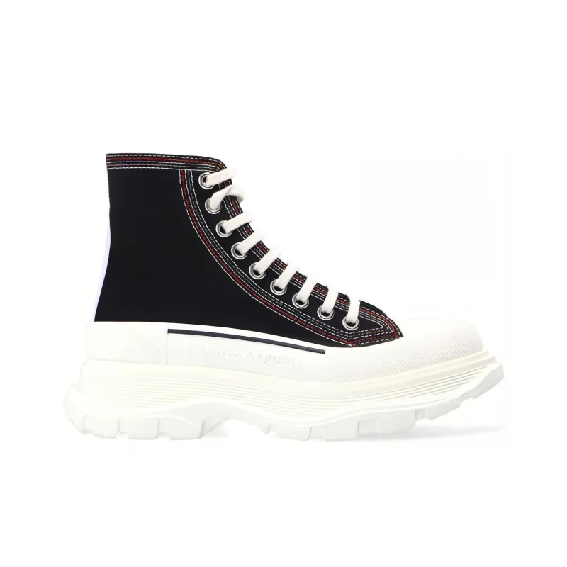 Alexander McQueen Tread Slick Short Platform Shoes Men's Black-1