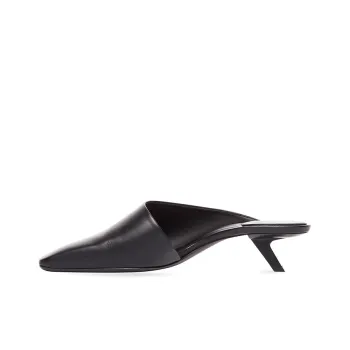 Balenciaga Void Irregular Heel Wrap-toe Slippers Women's Black