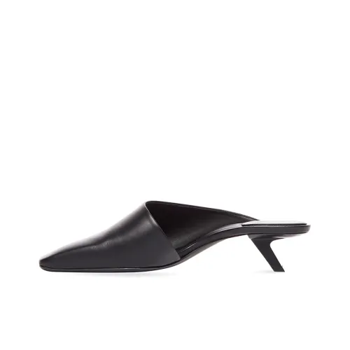 Balenciaga Void Irregular Heel Wrap-toe Slippers Women's Black