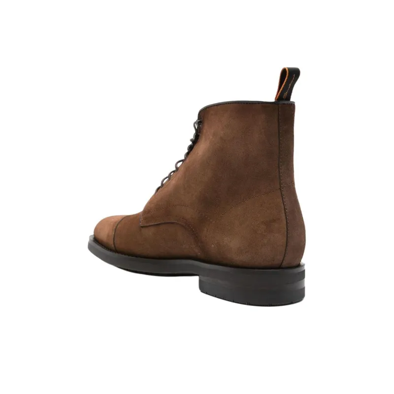 Santoni Almond Toe Low Top Boots-3