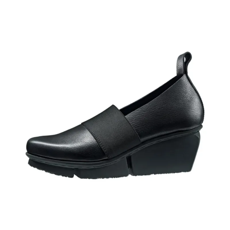 Trippen Bargee Wedge Heel High Heels Women's Black-0
