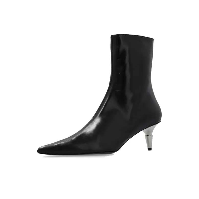 PROENZA SCHOULER Spike Pointed-toe Ankle Boots-4