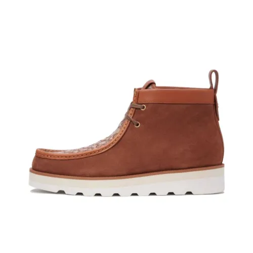 COACH Micro Ankle Boots Men's Brown White