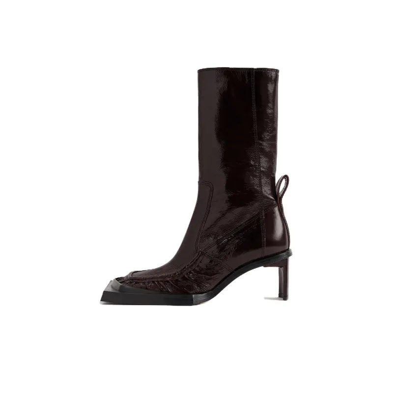 MIISTA Ankle Boots 6cm Women's Brown-0