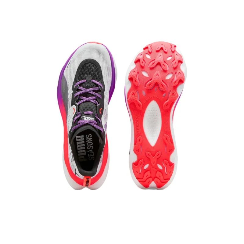 PUMA Shock Absorbers Slip Resistant Breathable Low Top Casual Shoes Women's Gray-4