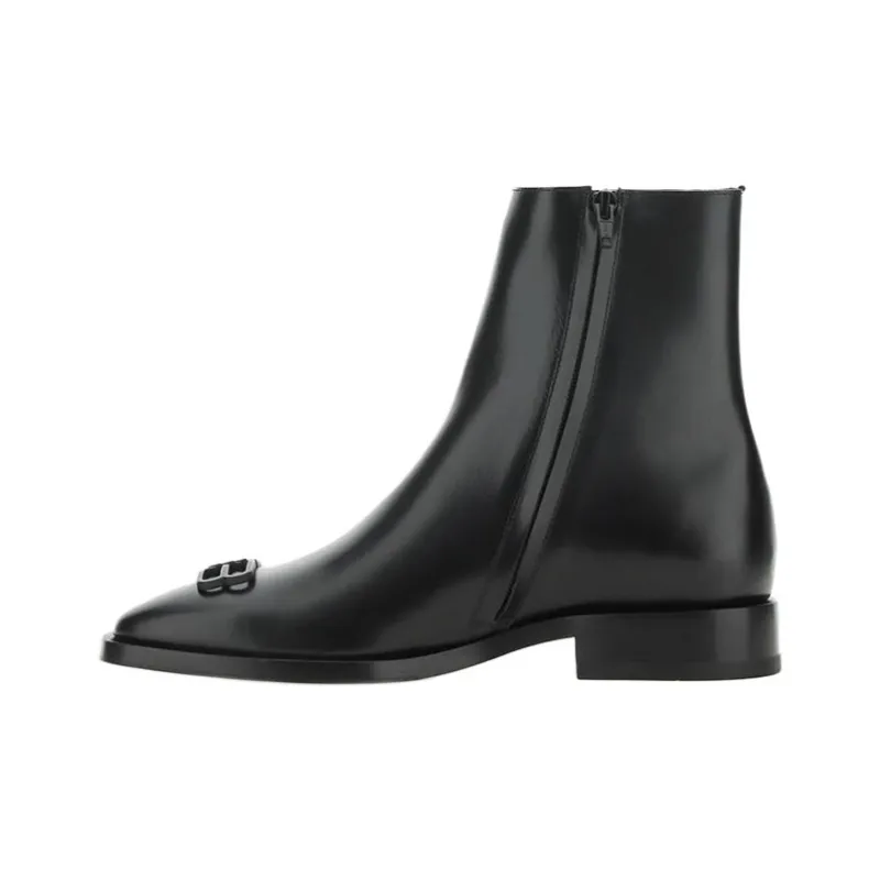 Balenciaga Bb Icon Rim Boots 'Black'-0