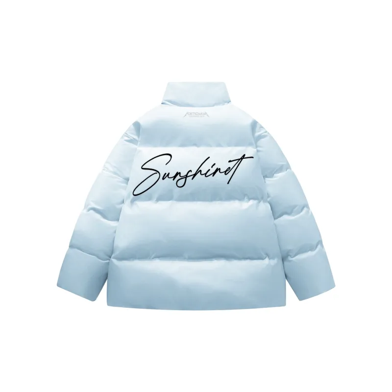 YAYA Down Jacket Unisex Pink White-9