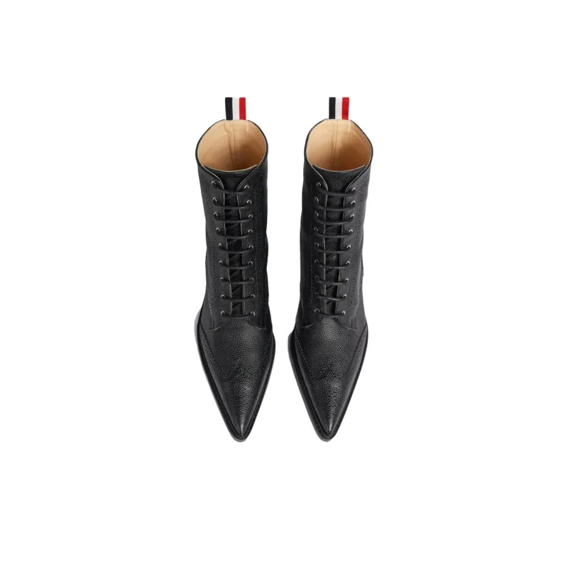 THOM BROWNE Lace-up Wingtip Ankle 50mm Booties-3