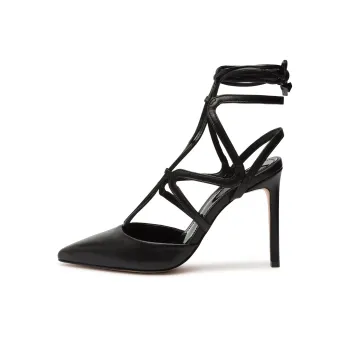 Schutz Clemence Slim Heel High Heels 10cm Women's Black