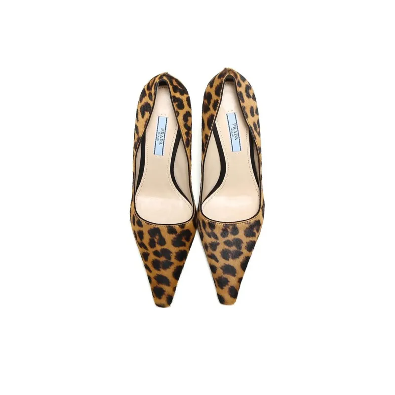 PRADA Satin Pumps 'Leopard' Women's-3