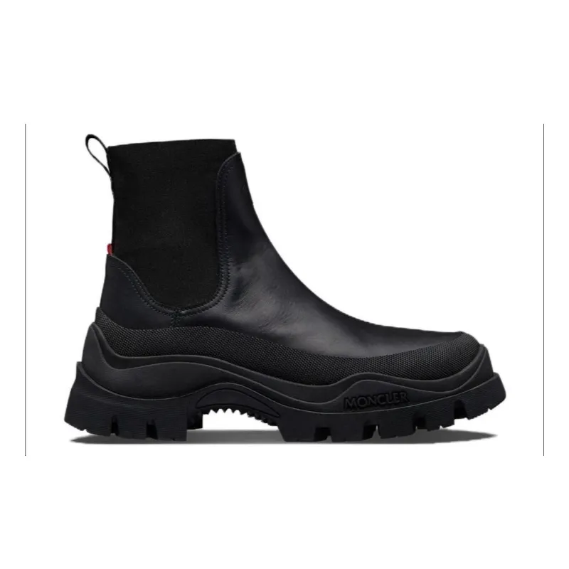 Moncler Ankle Boots 5.5cm Men's Black-1