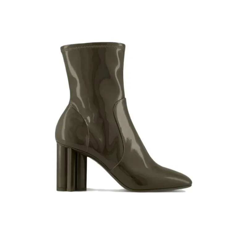 LOUIS VUITTON Silhouette Ankle Boots 8cm Women's Dark Green-1