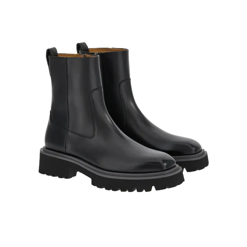 FERRAGAMO Leather Ankle Boots-2