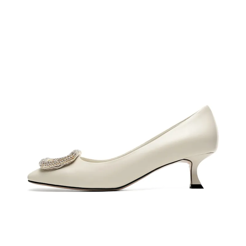 CERRUTI 1881 Slim Heel High Heels 4.6cm Women's Beige-0