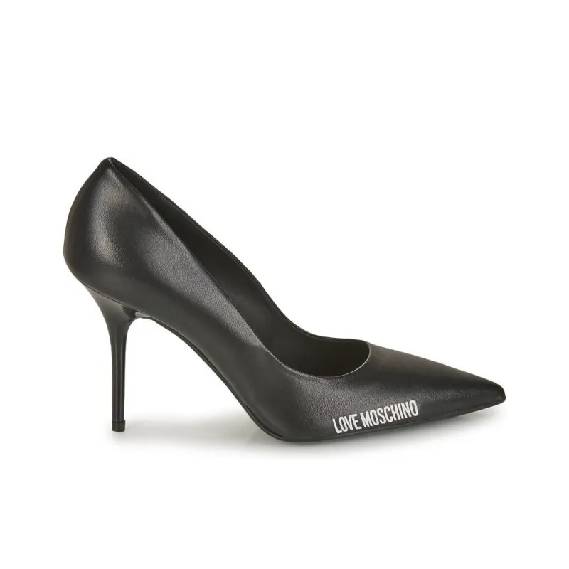 LOVE MOSCHINO Slim Heel High Heels 9cm Women's Black-1