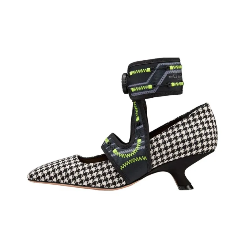 DIOR 62 22 Slim Heel High Heels Women's Black-0