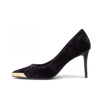 VERSACE JEANS Slim Heel High Heels Women's Black