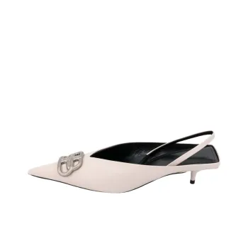 Balenciaga Slim Heel High Heels 5cm Women's White