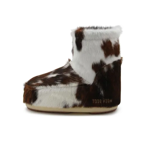 Moon Boot Icon Low Cow-Printed Slip-On Boots