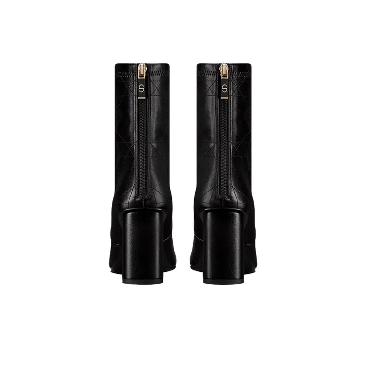 DIOR D-Shadow Ankle Boots 8cm Women's Black-4