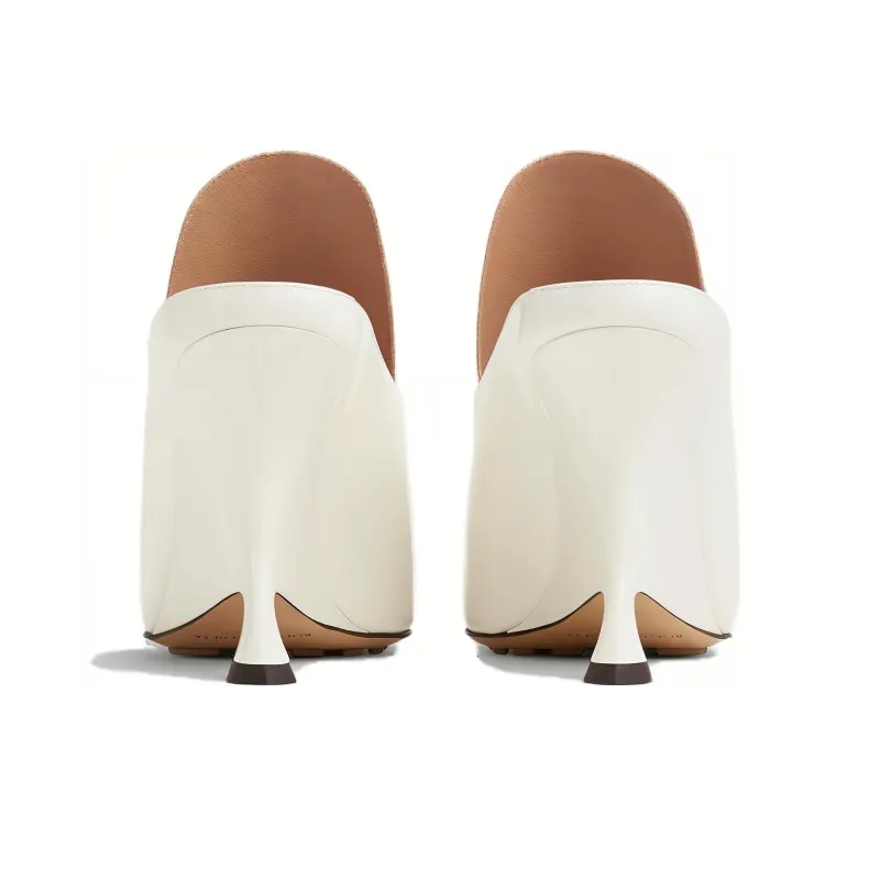 Bottega Veneta Slim Heel High Heels 9cm Women's White-4