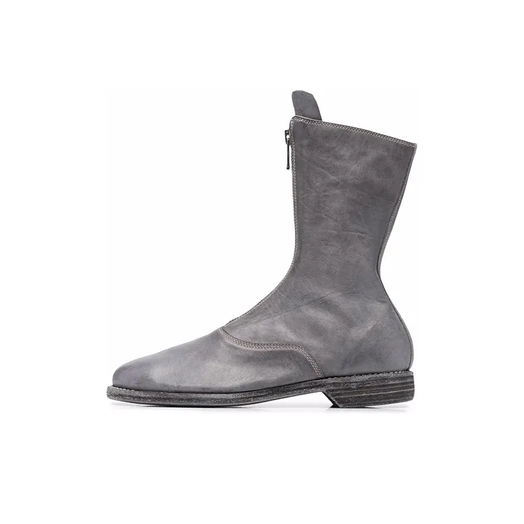 GUIDI Front Zip Ankle Boots-0