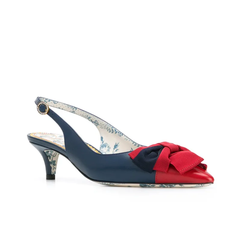 GUCCI High Heels Women's Red Blue-2