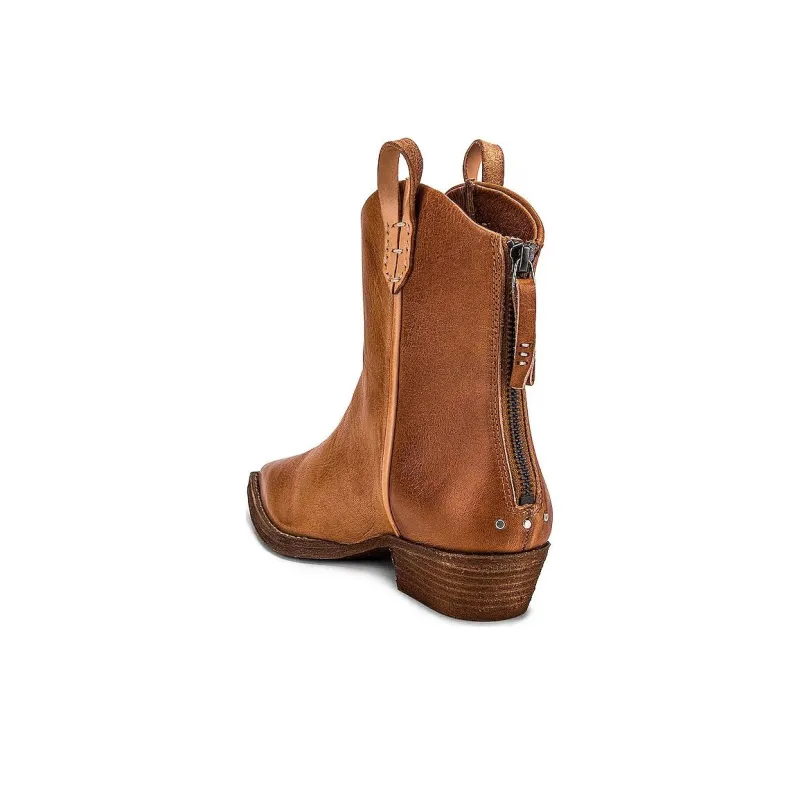 FREE PEOPLE Ankle Boots 4cm Women's Brown-3