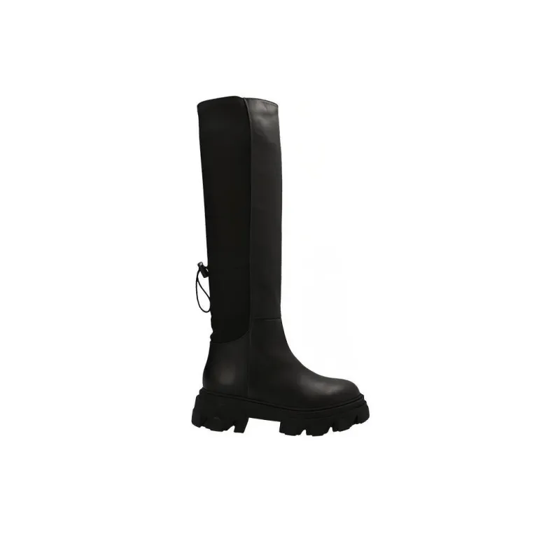 GIABORGHINI Knee-length Chunky Leather Boots-1
