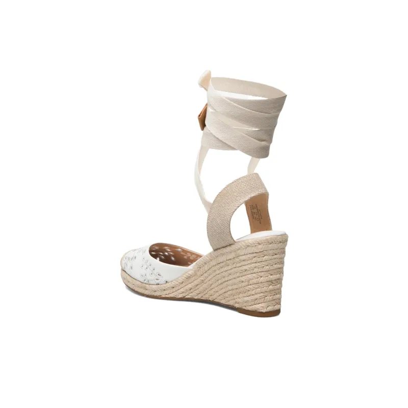 Polo Ralph Lauren Wedge Heel High Heels Women's White-3