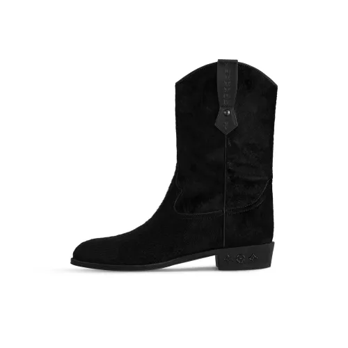 LOUIS VUITTON Rider Ankle Boots Men's Black