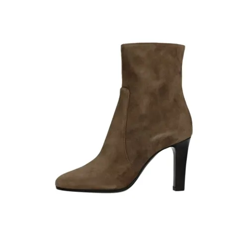 SAINT LAURENT Ankle Boots Women's Brown