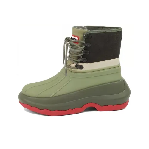 HUNTER x KENZO Abrasion Resistant Short Outdoor Boots Women's Dark Khaki