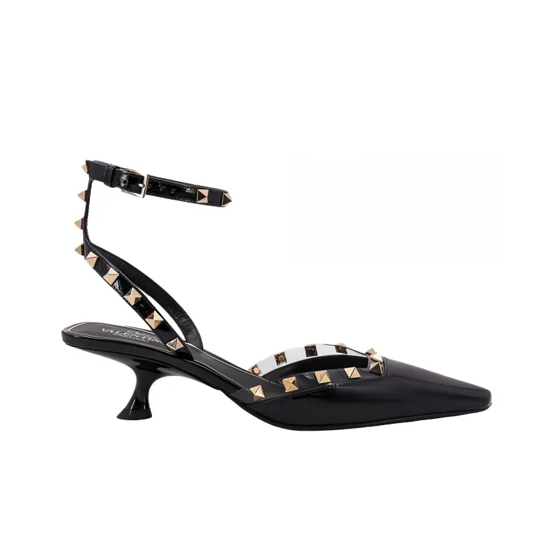 Valentino Garavani Rockstud Couture 50mm Leather Pumps-2