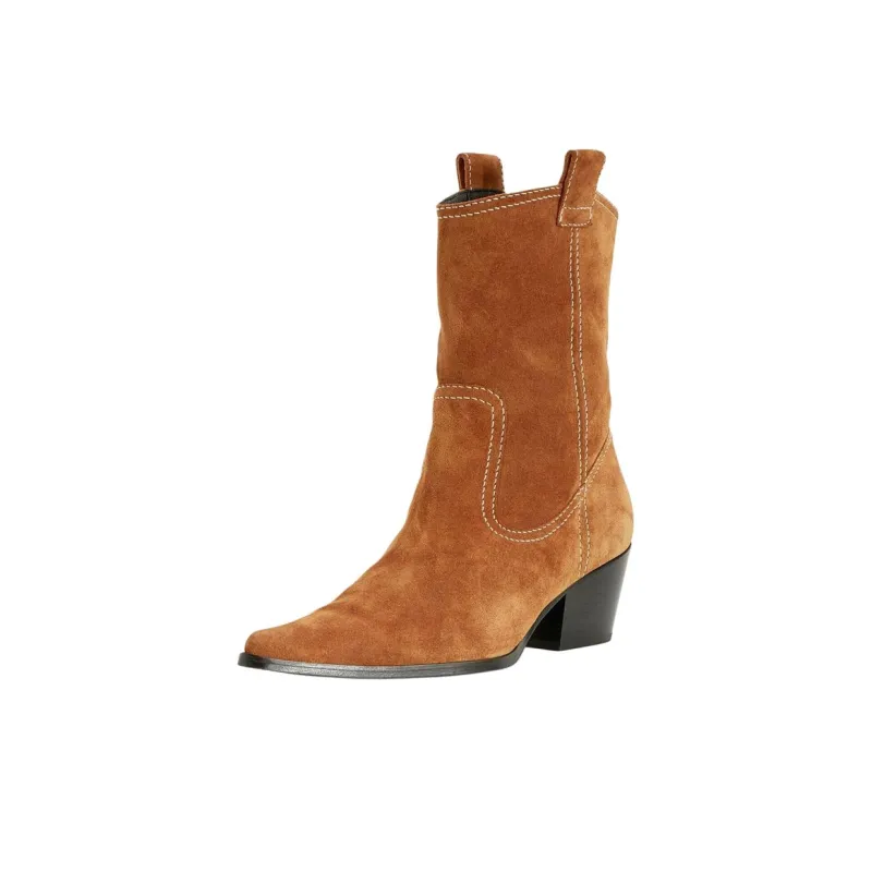 Staud June Ankle Boots 4cm Women's Tan-2